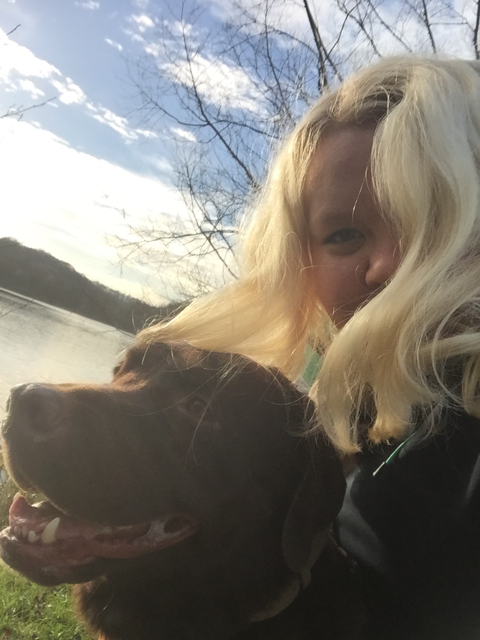 Ein letzter Gang rund um den Stauteich, bald wird Ben im Meer baden.